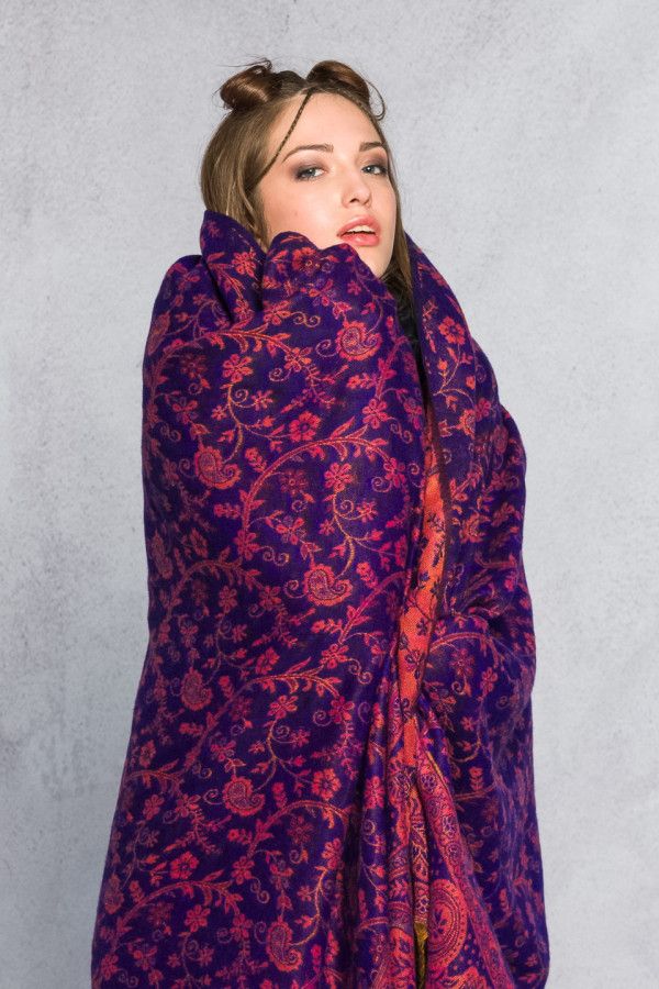 Этнический плед Лавандовый рай