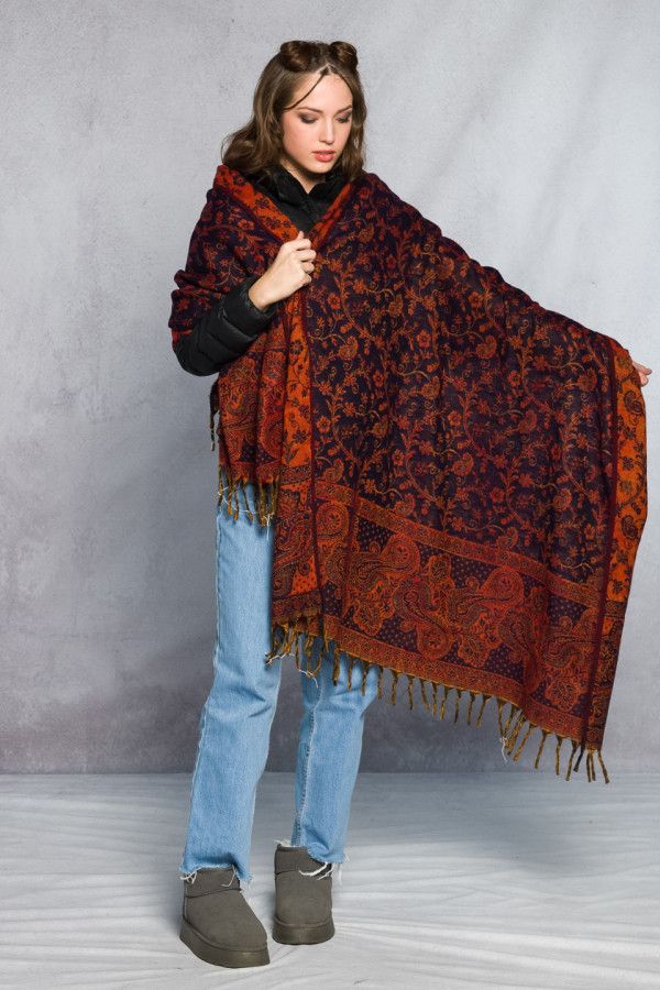 Теплый шарф Долина Инда