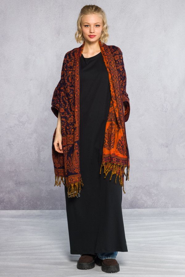 Теплый женский палантин Ханты