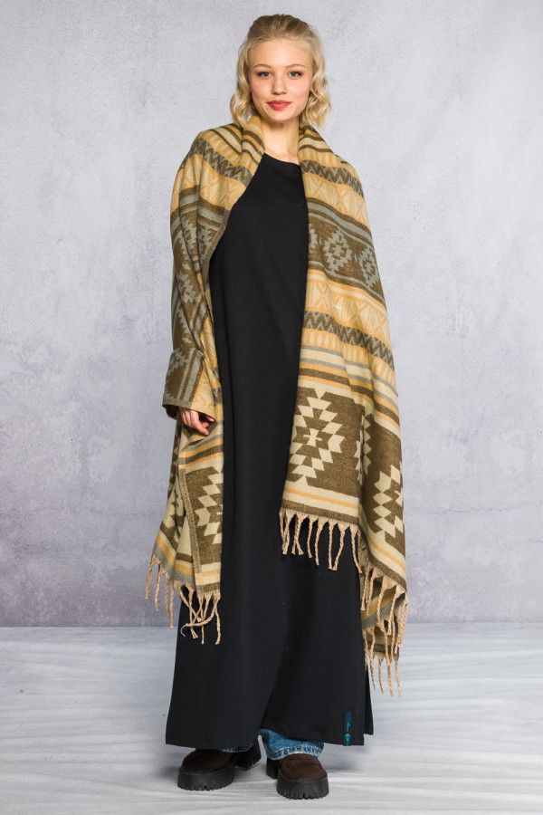 Теплый изысканный Палантин Майоран