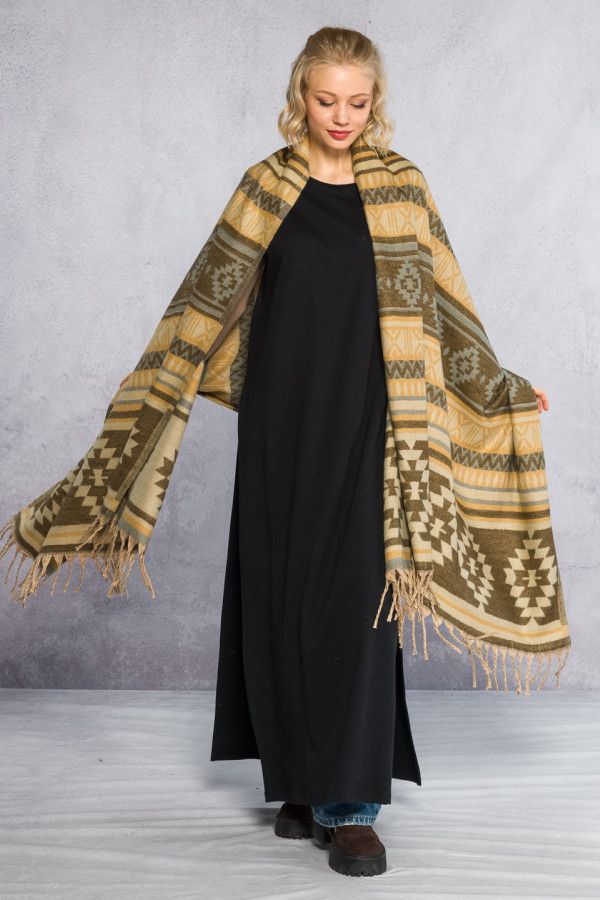 Теплый изысканный Палантин Майоран