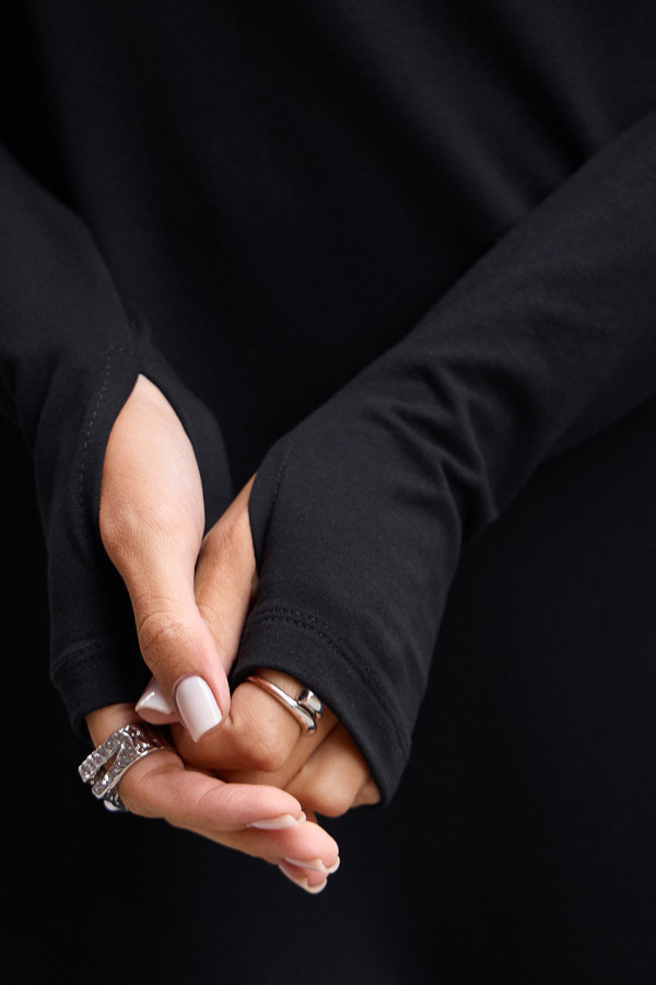 Платье асимметричное из футера Медея