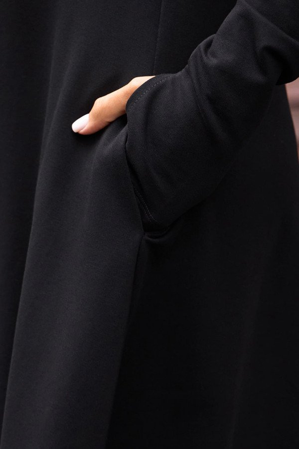 Авторское теплое из натурального футера платье Данху