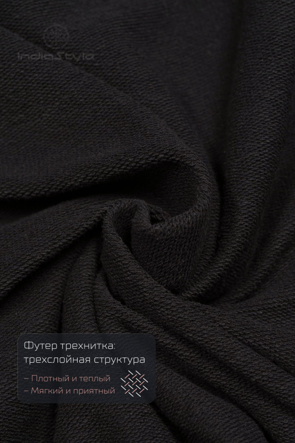 Авторское теплое из натурального футера платье Данху