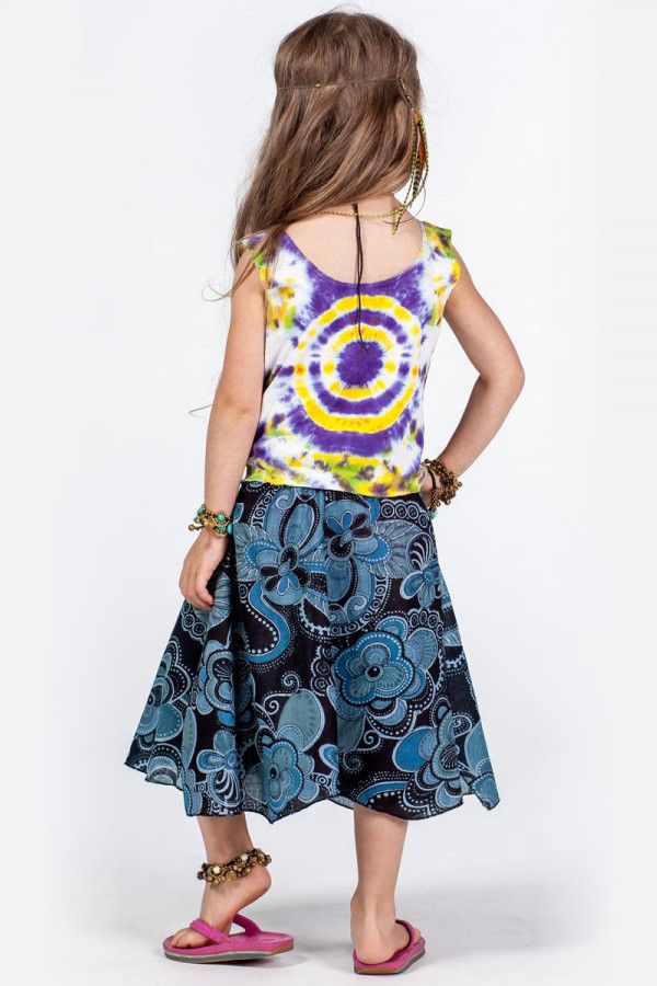 Детская восточная юбка Туман