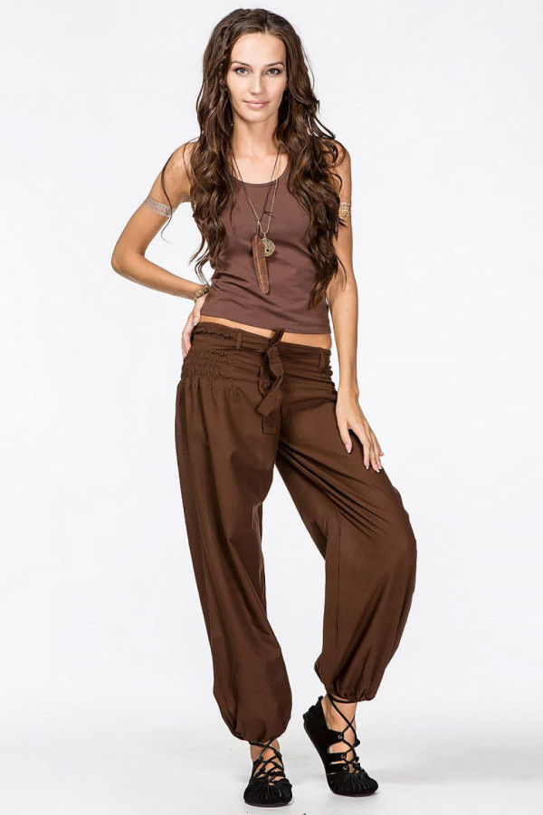 Женские хлопковые штаны для занятий йогой и восточных практик – Мексана