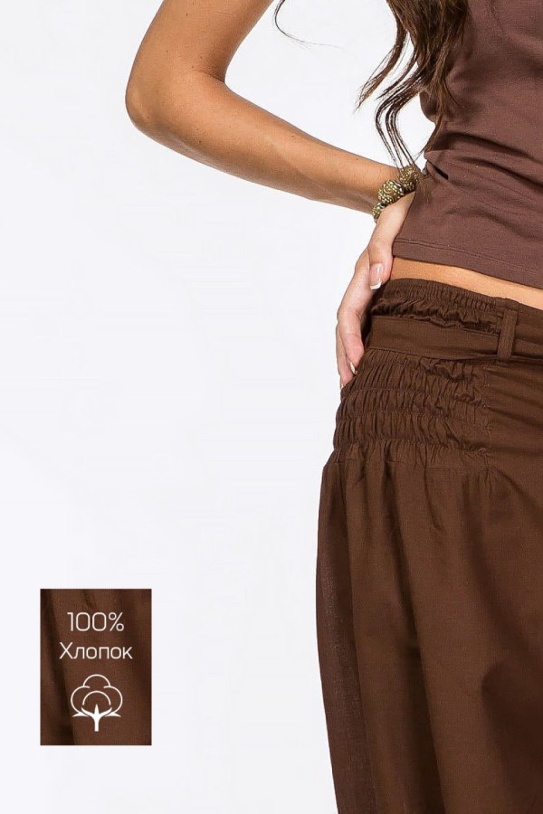 Женские хлопковые штаны для занятий йогой и восточных практик – Мексана