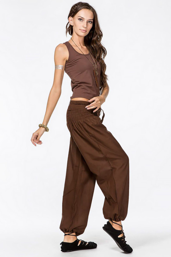 Женские хлопковые штаны для занятий йогой и восточных практик – Мексана