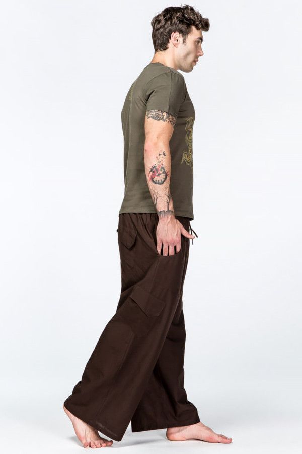 Мужские штаны для йоги из натурального хлопка – Паладин