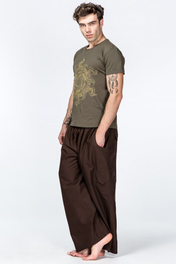 Мужские штаны для йоги из натурального хлопка – Паладин