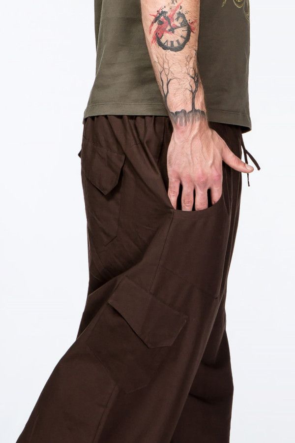 Мужские штаны для йоги из натурального хлопка – Паладин