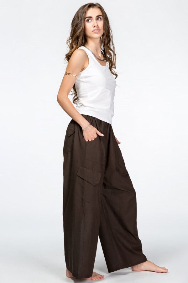 Женские штаны для йоги из хлопка – Вулкан