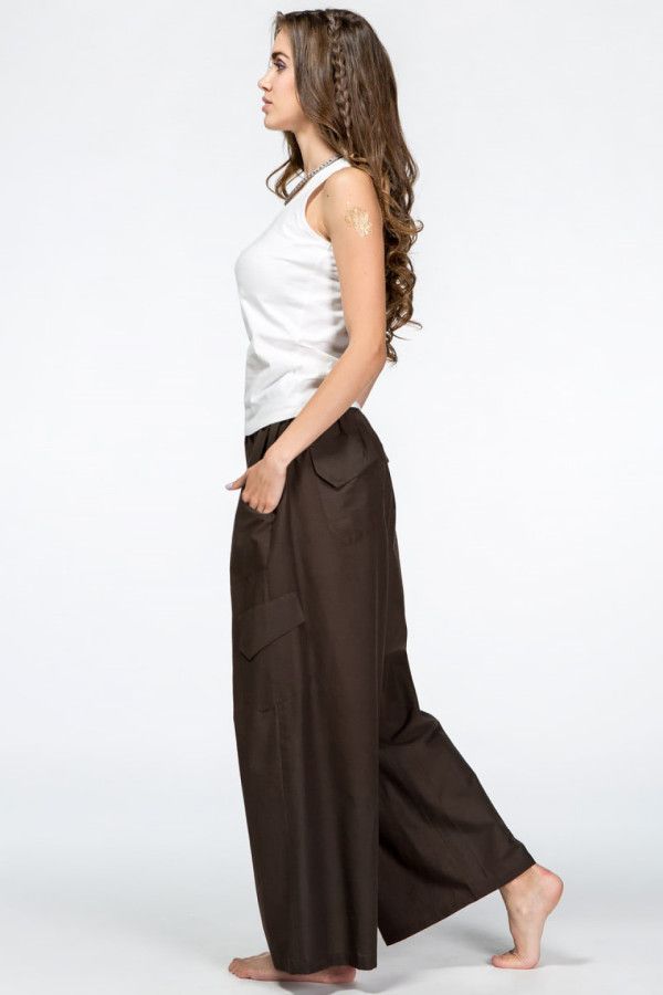 Женские штаны для йоги из хлопка – Вулкан