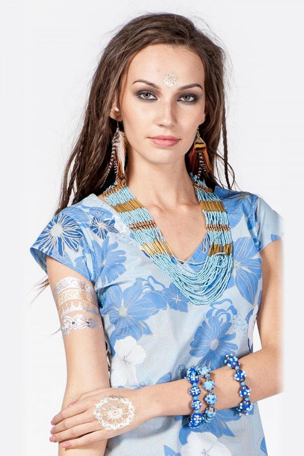 Синий браслет на руку Толиман