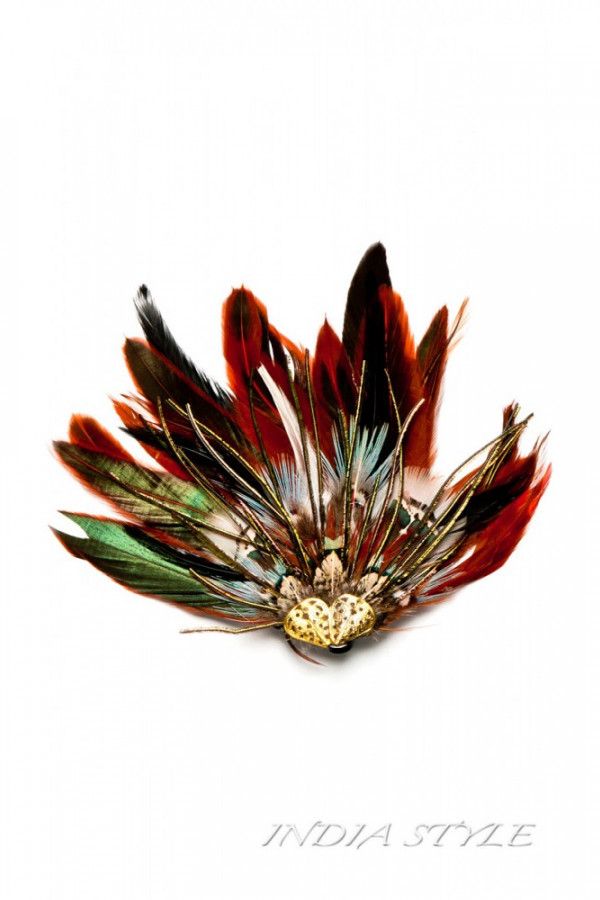 Заколка для волос Рубин