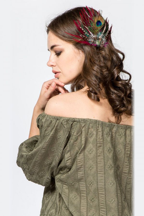 Заколка для волос Пурпур