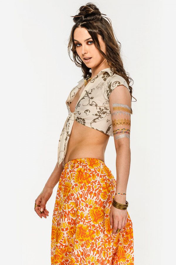 Топ с воротником Вагран