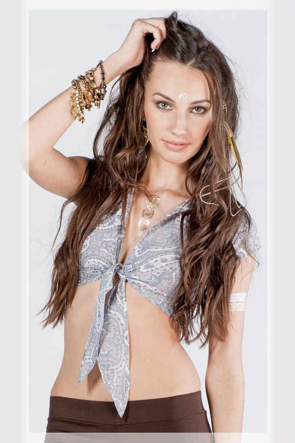 Топик с воротником Сияние