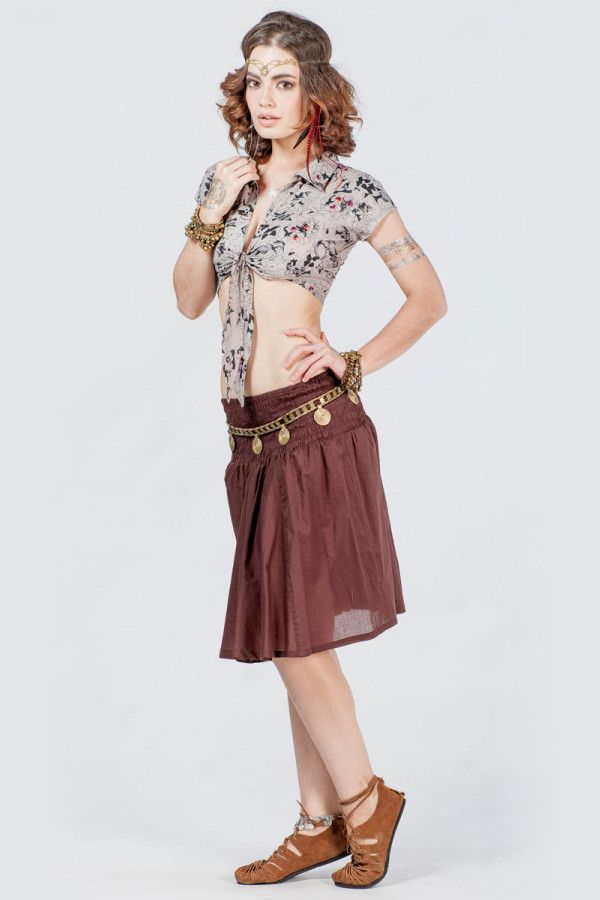 Серый топ Аврюз