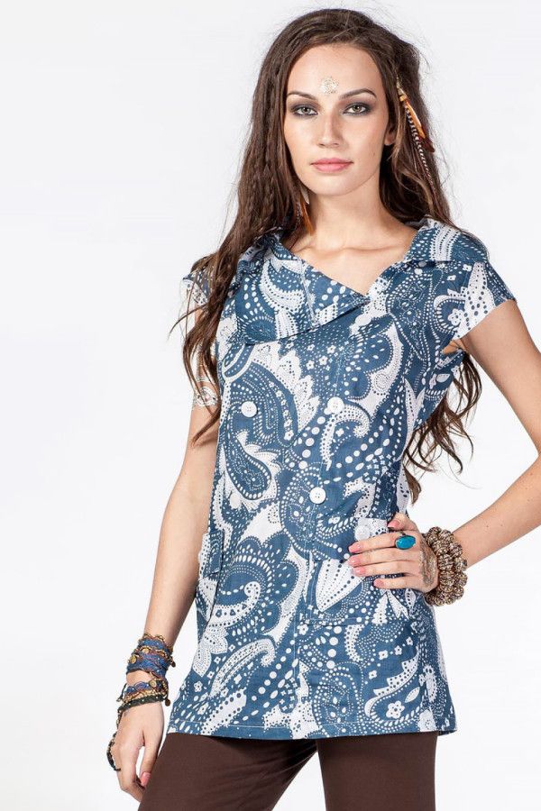 Летняя туника Морские узоры