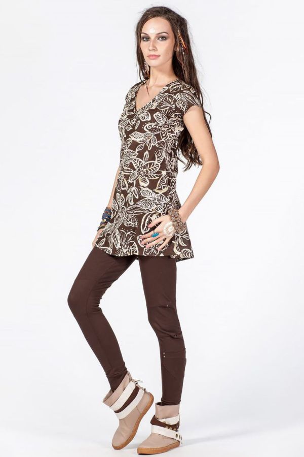 Платье-туника Ночные цветы