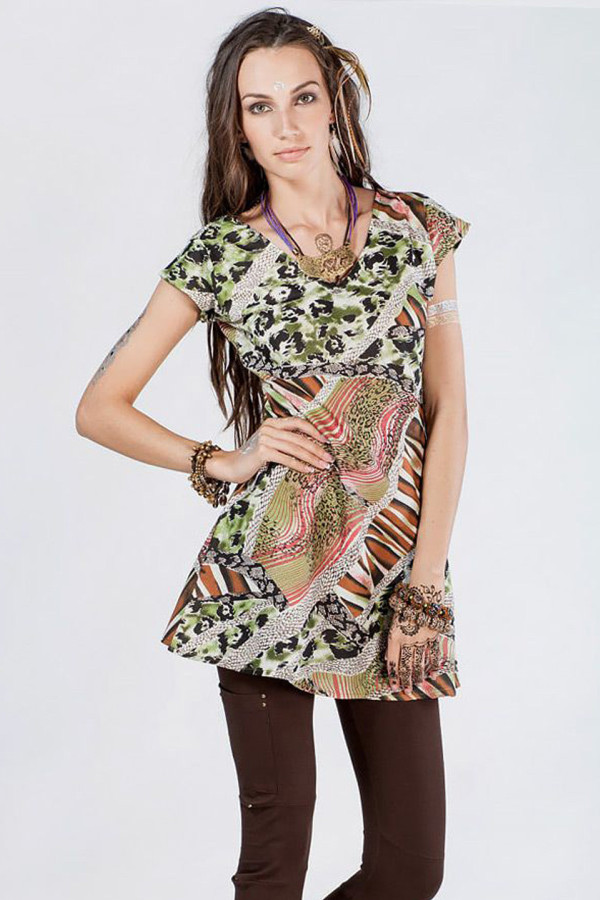 Туника платье Зеленая магия