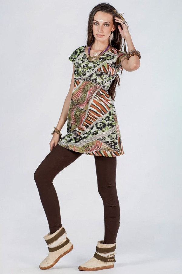 Туника платье Зеленая магия