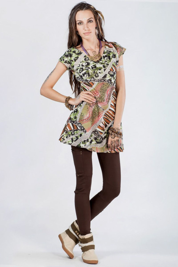 Туника платье Зеленая магия