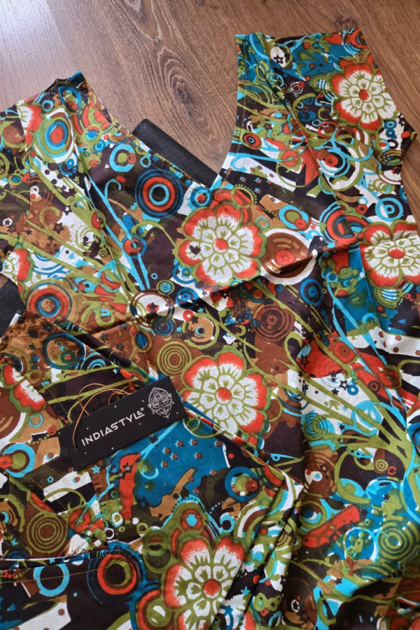 Туника с цветами Зеленый луг