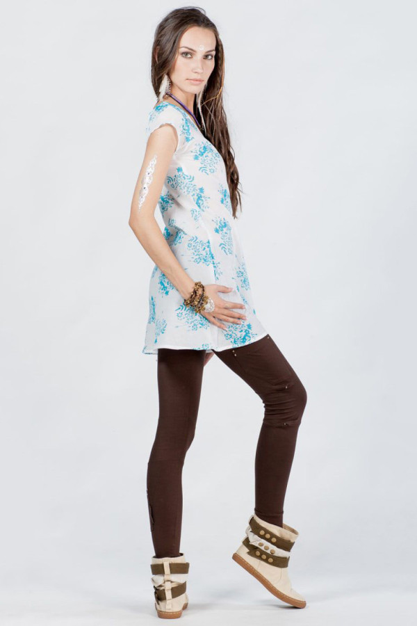 Туника с цветами Облака