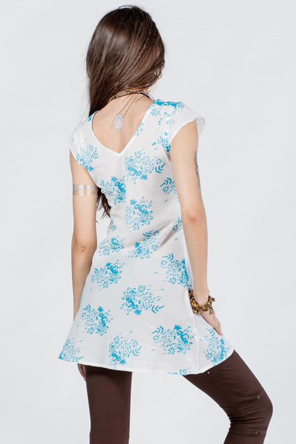 Туника с цветами Облака