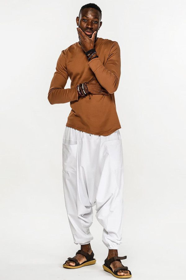 Белые шаровары Кумбха