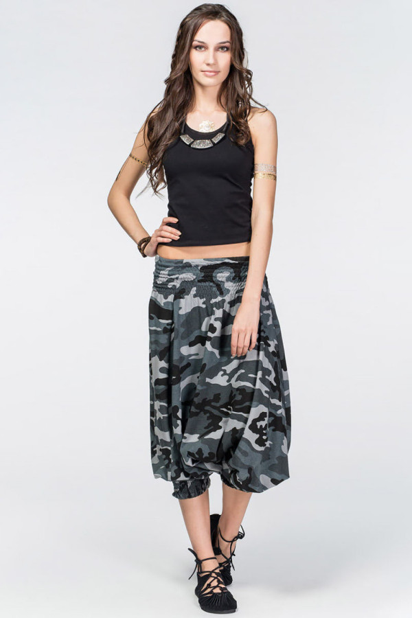 Женская чёрная майка борцовка из хлопка – Каладиум