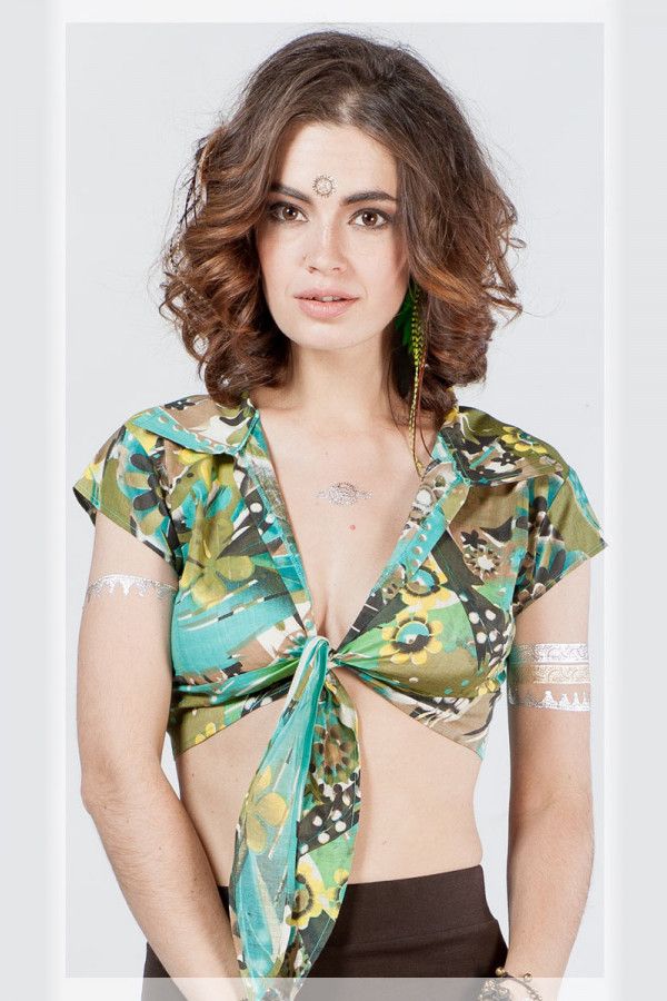 Топ на завязках Буйство красок