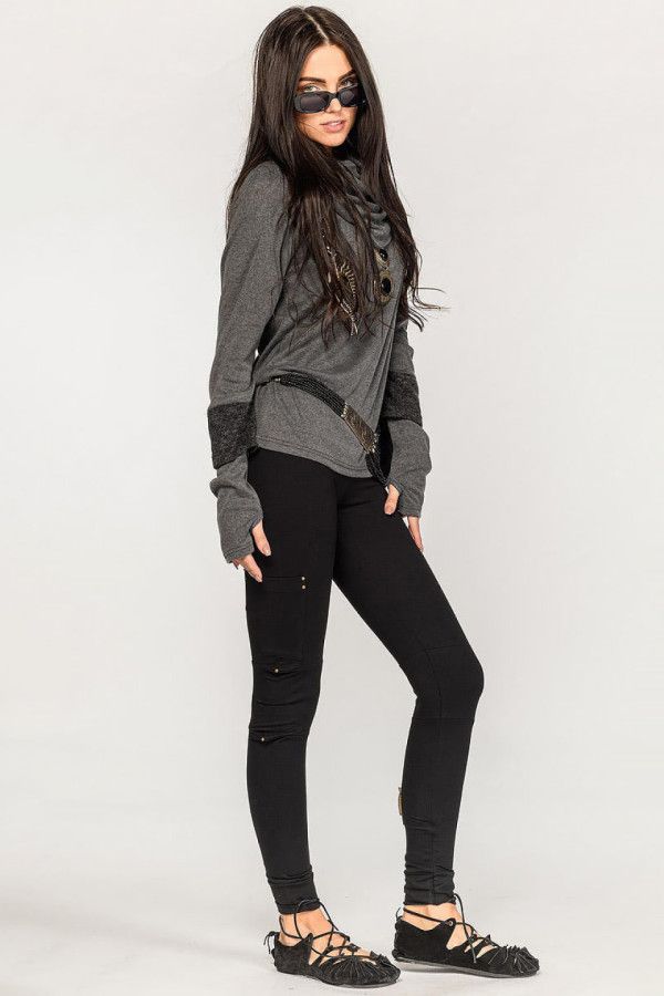 Леггинсы черные Атилла