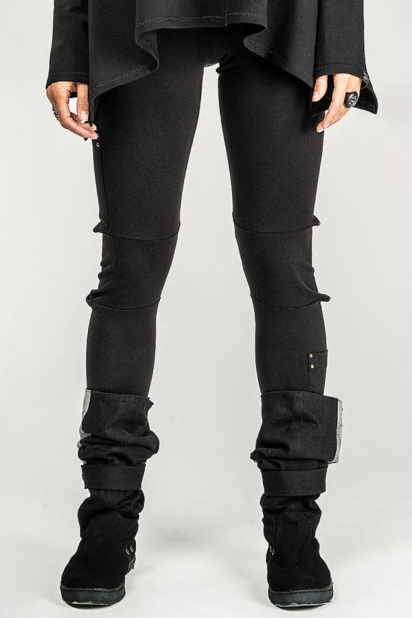 Леггинсы черные Атилла