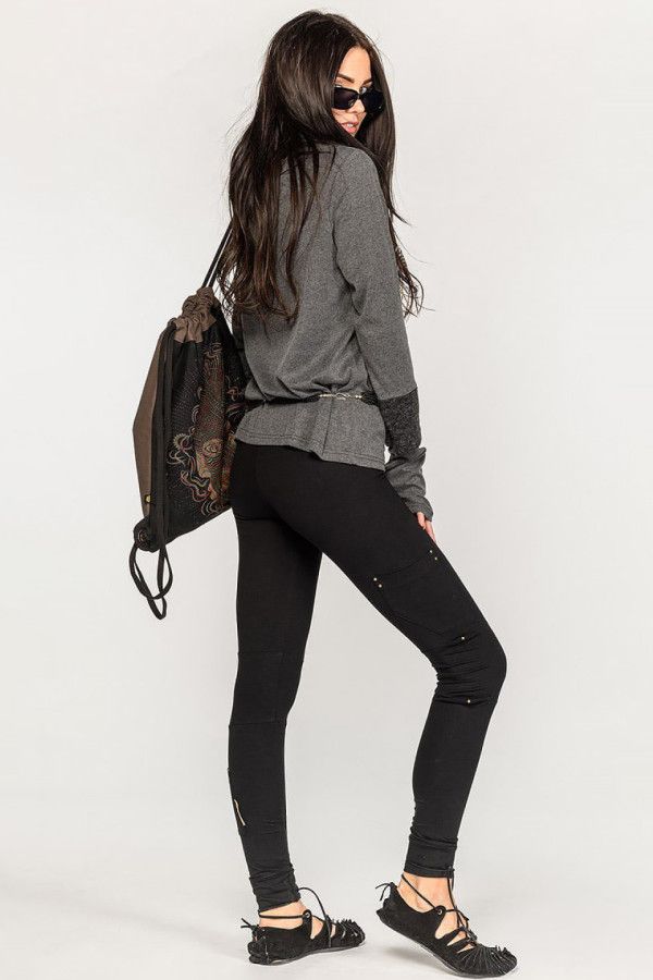 Леггинсы черные Атилла