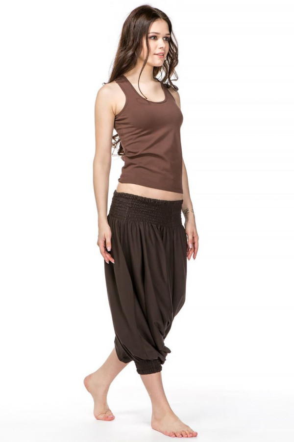 Однотонная майка Шоколад