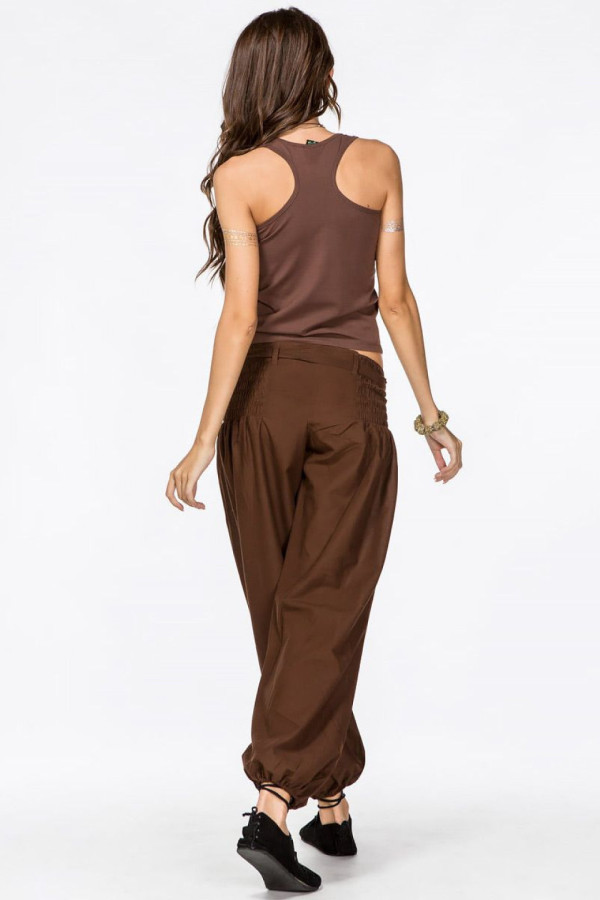 Однотонная майка Шоколад