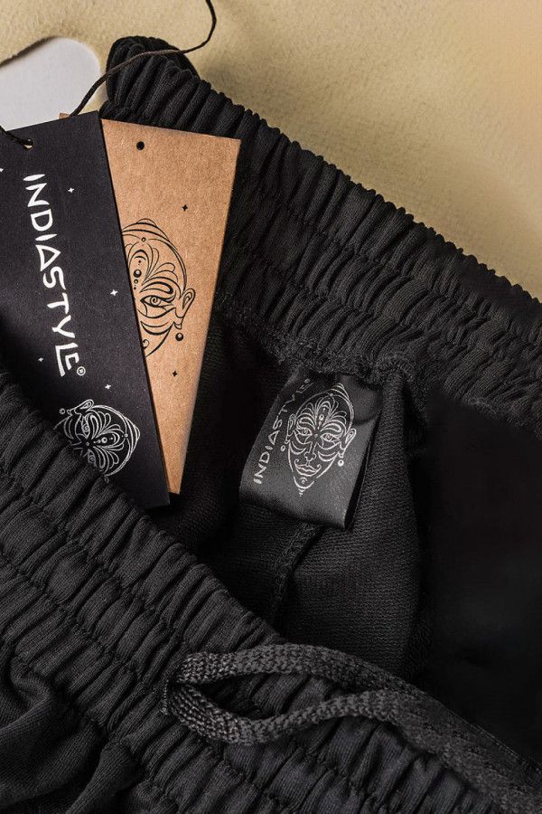 Мужские черные штаны алладины с карманами «Таймыр»