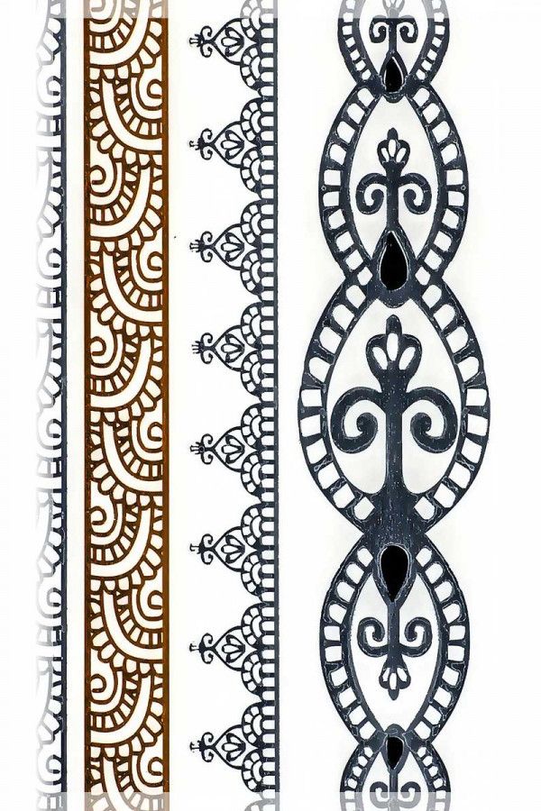 Наклейки на тело Этнические орнаменты