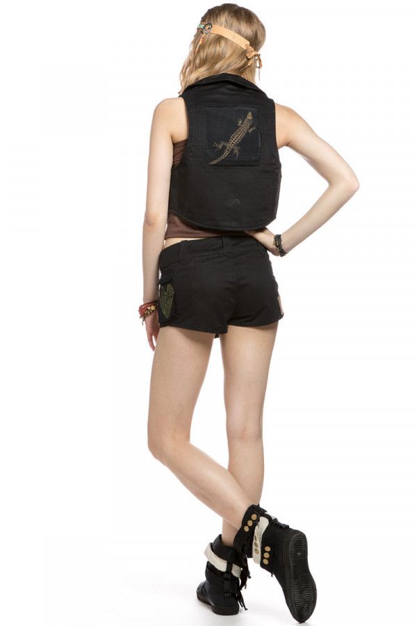 Черные шорты Стрекоза