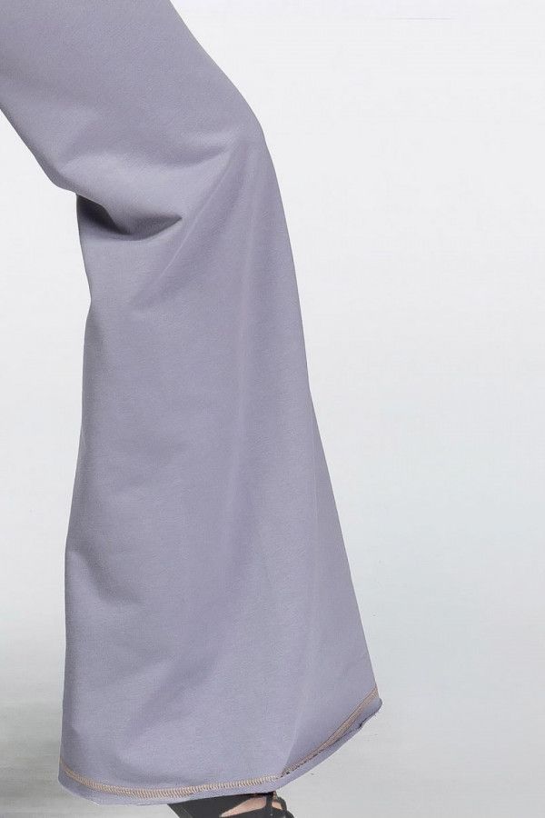 Утепленные брюки серого цвета