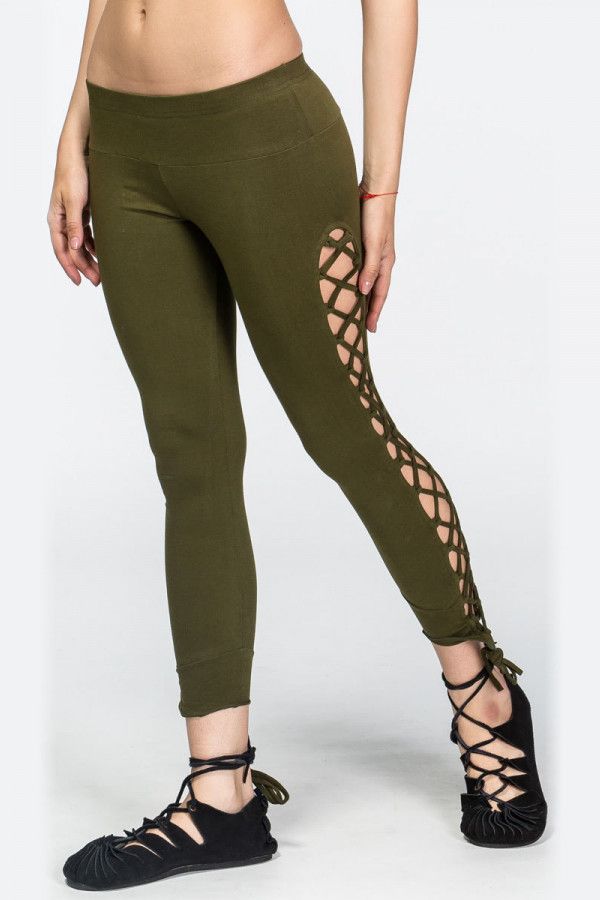 Леггинсы хаки Гибкая лиана