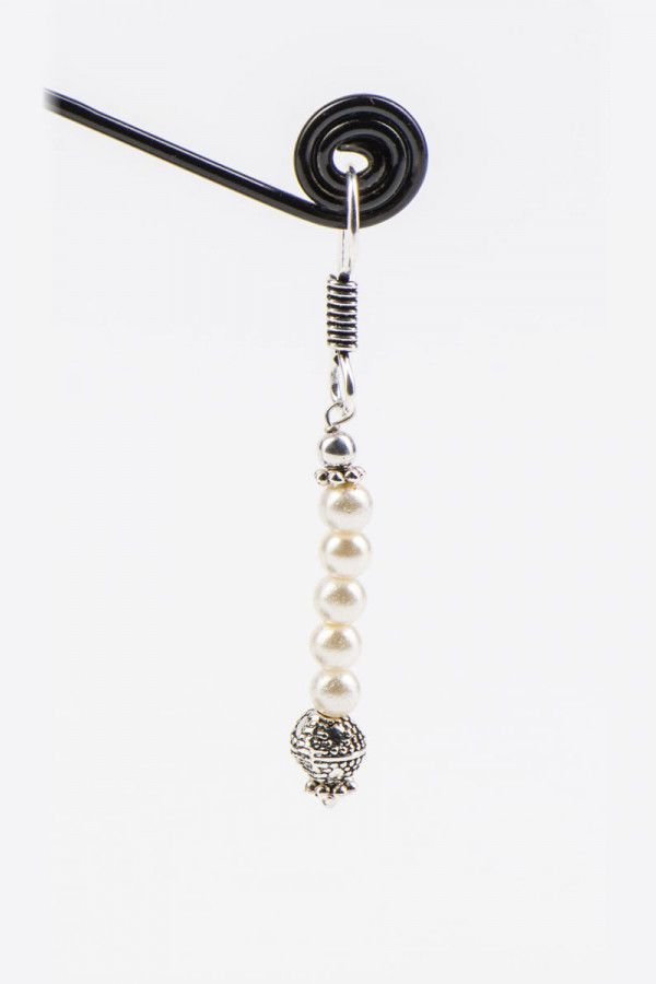 Серьги с бусинами Вереница звезд