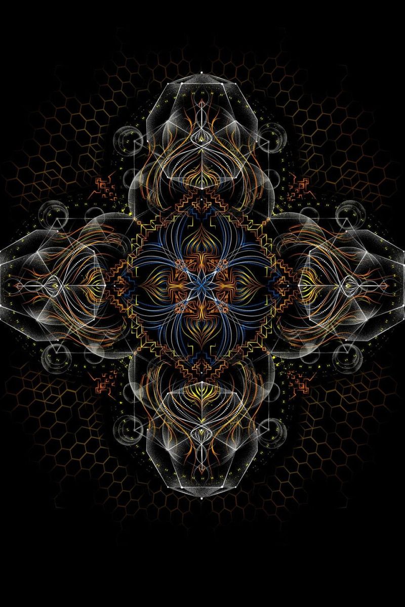 Мужская авторская футболка Mandala