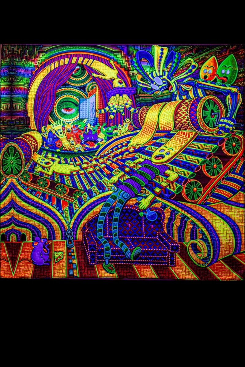 Флуоресцентное светящееся полотно «Дирижер сознания»