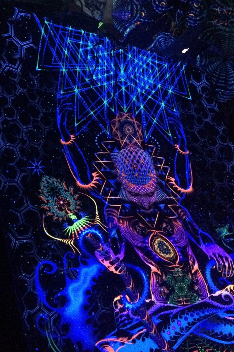 Гобелен настенный флуоресцентный «Macrocosm»