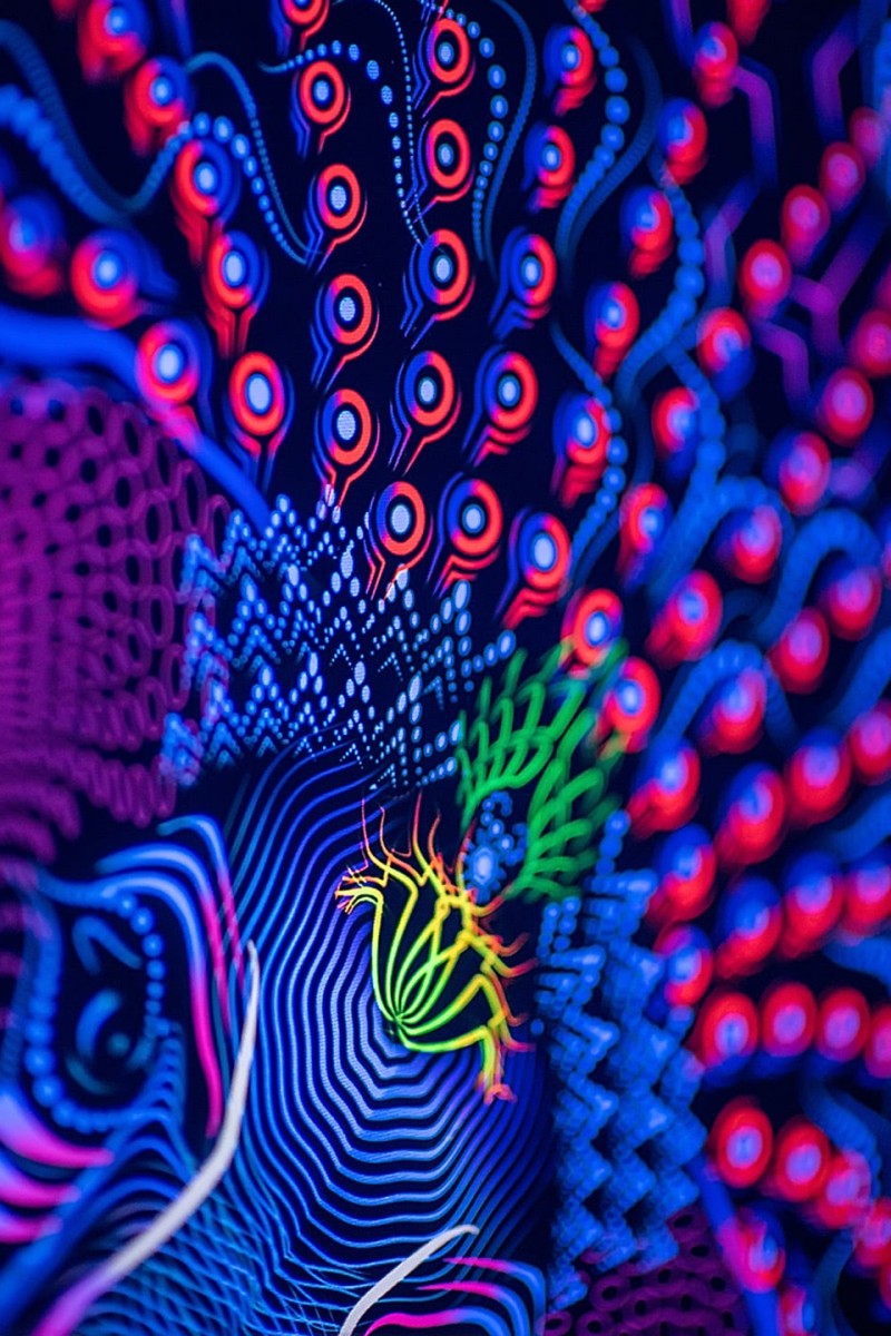 Настенный гобелен с психоделическим принтом «Ganesha»