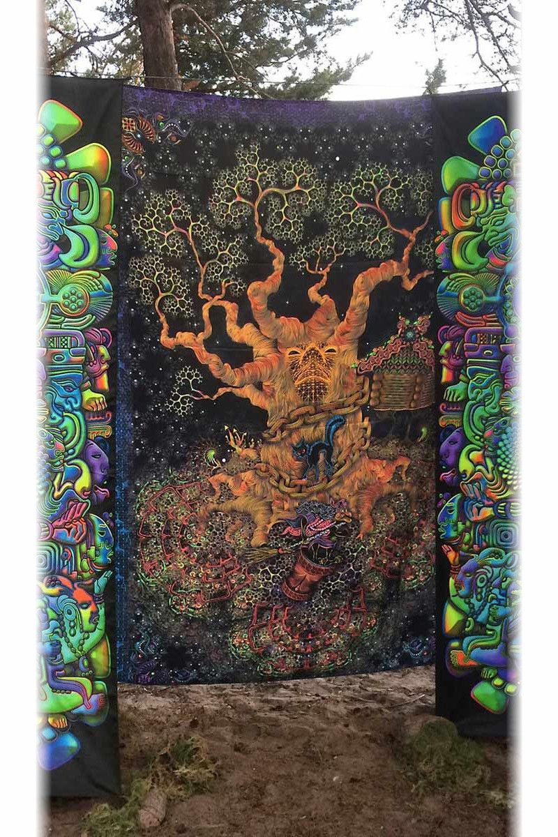 Настенное флуоресцентное полотно «Tree of Life»